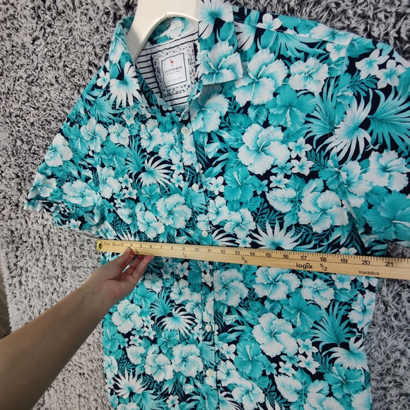 Cactus Ricky Singh Floral Tropical Hibiscus Hawaiian Button Shirt Mens Large - Picture 5 of 9